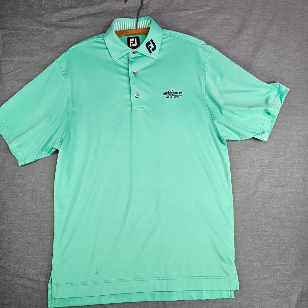 Footjoy ProDry Performance Golf Polo Teal w/logos Men's Size Small